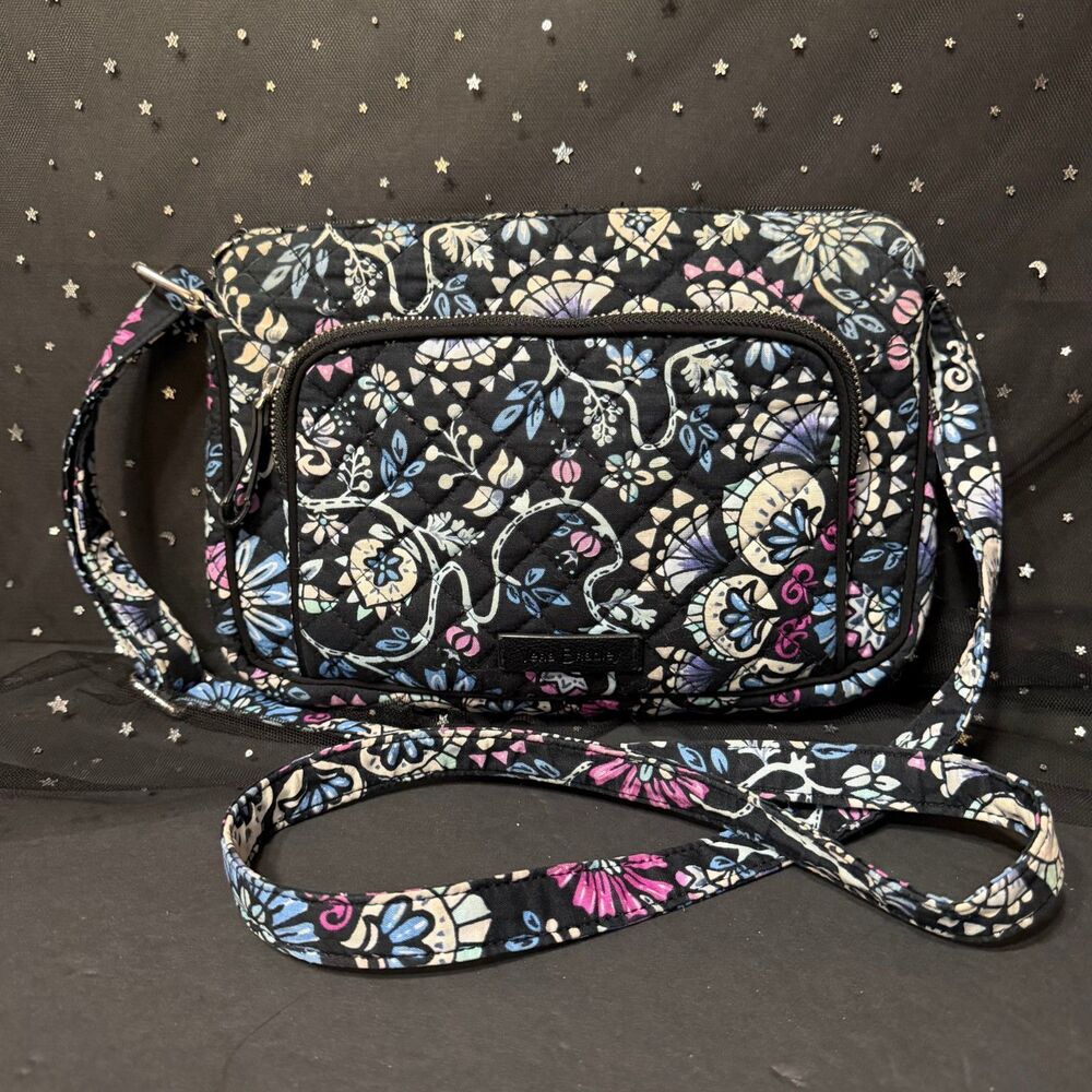 Vera Bradley Carson Mini Shoulder Crossbody Bag Paisley Quilted Purse